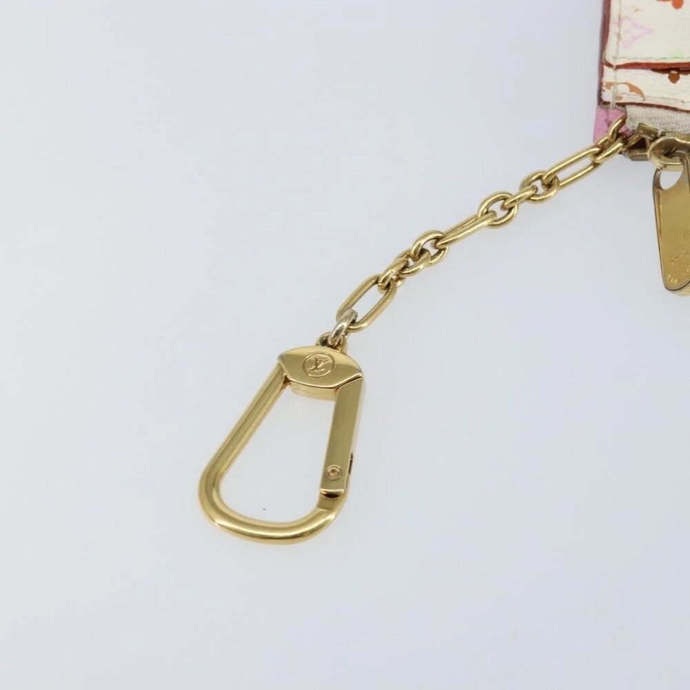 LOUIS VUITTON Multicolor Pochette ClesNM Coin Purse White - Picture 8 of 16